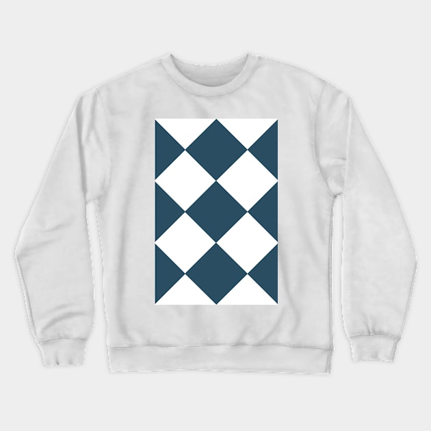 blue Cubes Crewneck Sweatshirt by piksimp